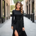 How To Dress Up A Long Sleeve Black Dress : Best Styling Tips